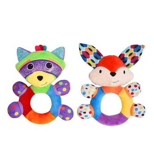 Teething Rattle Toys, Infant Girl Boy Learning Toy Newborn Soft Handbell Grab Sh - Picture 9 of 12