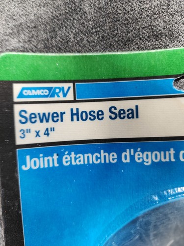 Camco 39313 4" x 3" Sewer Hose Seal- Connects Directly on RV Sewer Hose x 2 - Picture 2 of 3