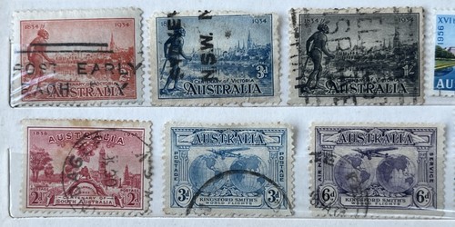 SMALL 18 PAGE ALBUM CONTAINING PRE-DECIMAL, DECIMAL & INTERNATIONAL STAMPS USED - Picture 3 of 24