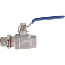 Weldless Ball Valve Assembly (Stainless) - 1/2 in. BSP
