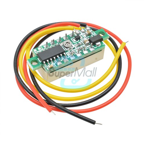 DC 0-100V White LED Voltmeter Digital Display Voltage VOLT METER 12V 24V 0.28" - Bild 7 von 11