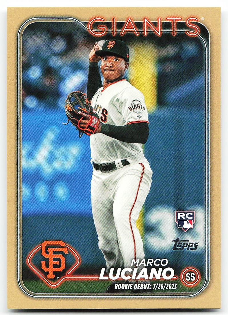 🔥 2024 Topps Update #US217 Marco Luciano Gold #/2024