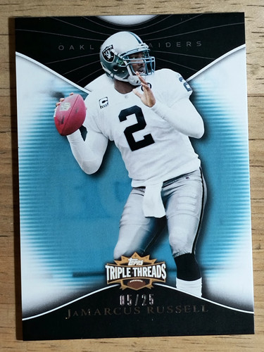 2009 Topps Triple Threads Sapphire #22 JaMarcus Russell - Picture 1 of 2