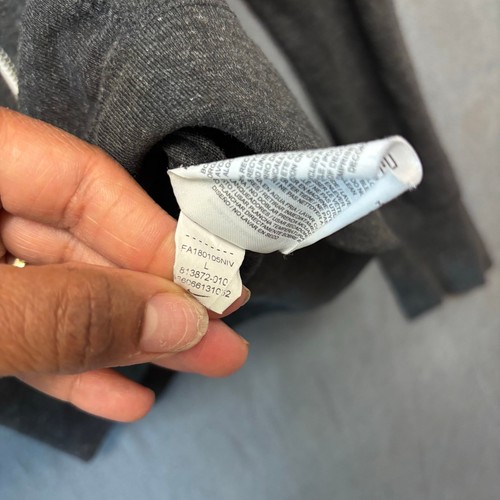 Nike Women’s Large Gray Zip Hoodie Sweatshirt Lightweight Organic Cotton Blend - Picture 5 of 13