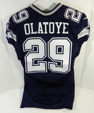 2015 Dallas Cowboys Deji Olatoye #29 Game Issued Navy Jersey 42 DP15553