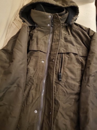 St Johns Bay Herren XL Thermo Parka Jacke - Reißverschlüsse & Druckknöpfe mit abnehmbarer Kapuze - Bild 2 von 9