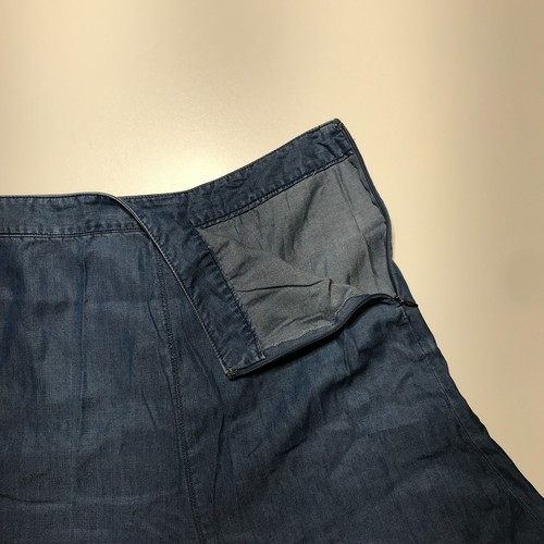 Charter Club Skirt Womens 18W Blue Chambray Trumpet Midi Modest Church Casual - Picture 7 of 14