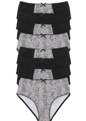 Neu 8er-Pack Maxislip Gr. 40/42 Schwarz Perlbeige Weiß Maxi-Slip Panty String
