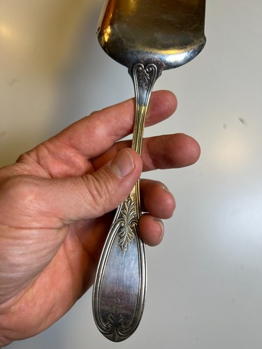 Antico coltello Reed & Barton briciola briciola scoop padella inciso Acanthus Nouveau - Foto 9 di 19