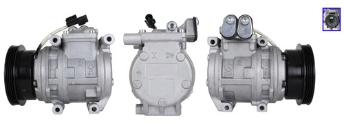COMPRESSOR AIR CONDITIONING 700511197 FOR HYUNDAI KIA G4GC 2.0L 4cyl TUCSON 2.0L - Picture 3 of 10