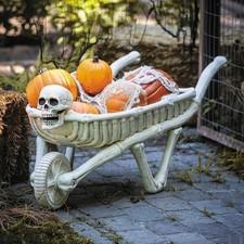 48 3/4" Skeleton Wheelbarrow Halloween Decoration - Morris Costumes