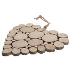  Valentine's Day Heart Ornament: Driftwood Heart Ornament 8" - Rustic Wooden