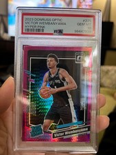 2023-24 Panini Donruss Optic Victor Wembanyama Hyper Pink Rated Rookie PSA 10