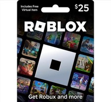 $25 Roblox Robux Gift Card + Free Virtual Item PC MAC - *FAST SHIPPING* steam