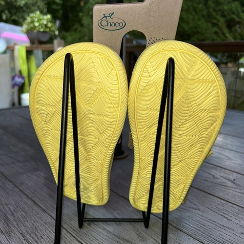 Chaco Women's Chillos Slide Yellow Size 9 Slip On Sandal Adjustable Straps - Picture 6 of 10