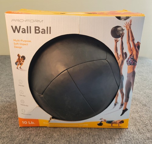 Pro-Form Wall Ball 10lb Fitness Medicine Ball Multi Function Soft Impact Design - Picture 2 of 4