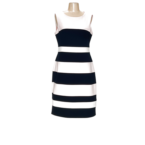 Blue Tommy Hilfiger Striped Sheath Dress