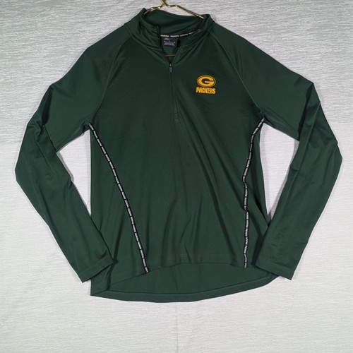 Nike Dri Fit Green Bay Packers 1/4 Zip Pullover Herren Medium Grün Langarm