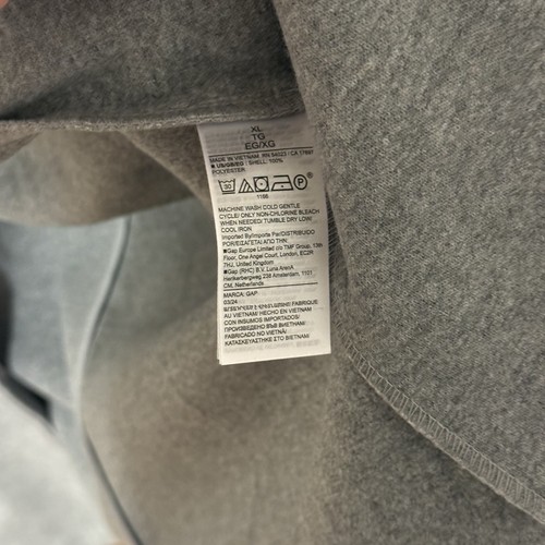 GAP Women's Long Relaxed Wrap Top Coat Gray XL - Picture 13 of 13