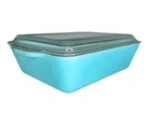 VINTAGE PYREX REFRIGERATOR DISH TURQUOISE #503 WITH LID 1 1/2 QUART Beautiful