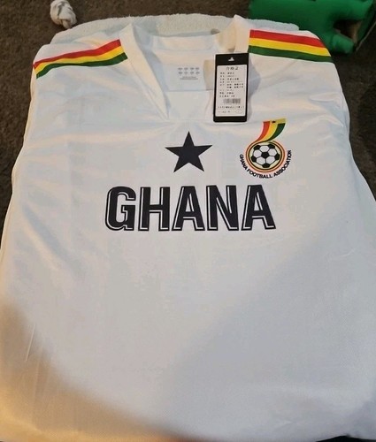 Herren L Ghana Football Association Fußball Trikot Team Shirt weiß - Bild 1 von 4