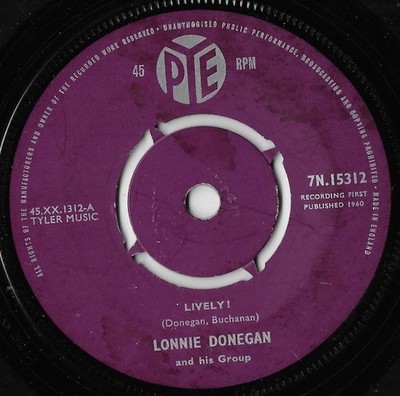 Lively! / Black Cat (Cross My Path Today) / Lonnie Donegan VG