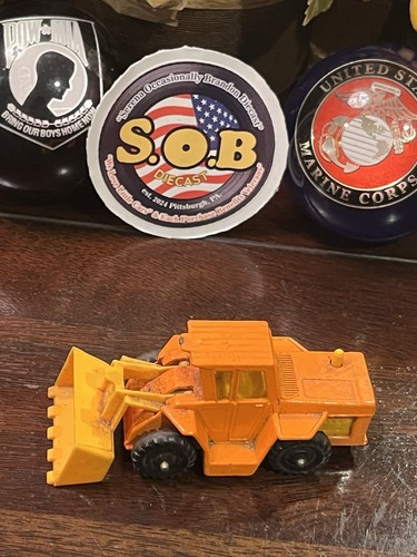 CORGI JUNIORS Shovel Wheel Front Loader 1:64 Orange Diecast USED EX Condition - Picture 4 of 14