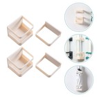 4 Pcs  Creative Umbrella Rack Wall-mounted Shelf Drain Storage Stand (Beige)