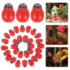 200 PCS Mini Ladybugs Miniature for Fairy Garden Mini Adornment Micro Landscape