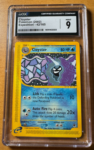 Cloyster graded CGC 9 for sale on eBay