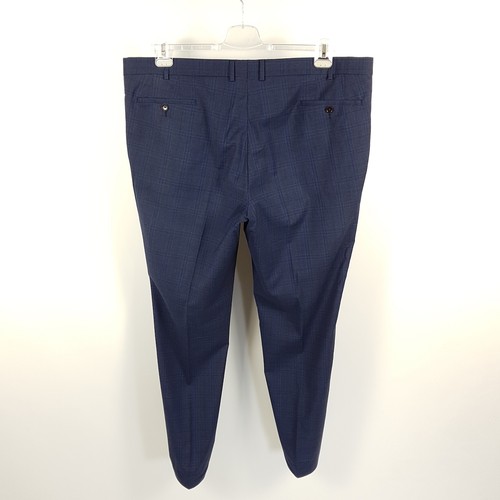 Eduard Dressler Anzug Herren Gr. 58 Blau Super 110 Wolle Nardo Jeff Sakko Hose - Picture 11 of 14