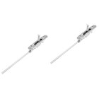  2 Sets Safety Locks for Doors Security Stainless Steel Slide Bolt Latch
