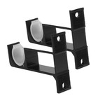  2PCS Gardinenstangen-Seitenhalterungen