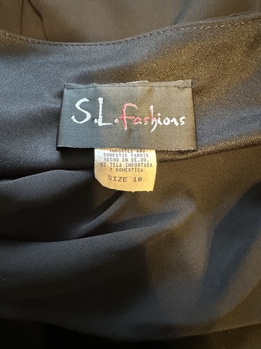S.L Fasions sz 10 Black Dress - Picture 10 of 10