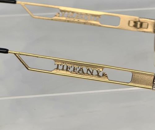 Tiffany T487 Lunettes 23K Gold plated, Vintage Glasses Frames and Case - Picture 2 of 19