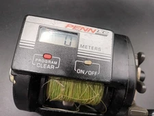 Penn 875 LC Digital Line Counter Fishing Reel Vintage *Working / Needs Service*