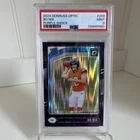 Panini 2024 Donruss Optic Bo Nix Rated Rookie Purple Shock #209 PSA 9