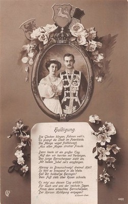 789539) AK Adel - Huldigung Ernst August von Hannover gelaufen 1913