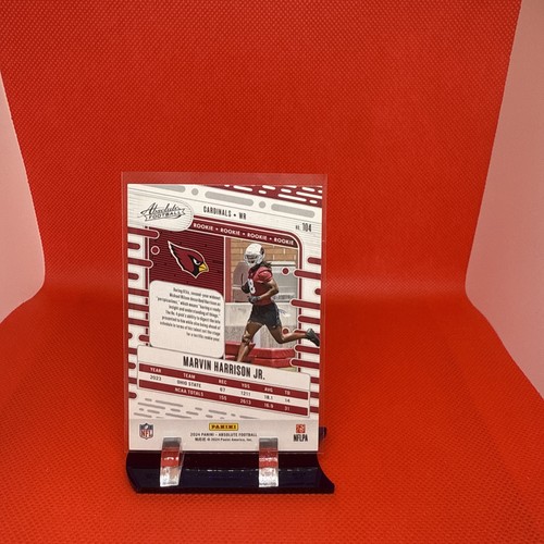 Tarjeta Absolute Football 2024 Marvin Harrison Jr novato rojo y azul lámina #104 - Imagen 2 de 2