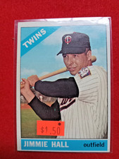 1966 Topps Baseball Card #190  JIMMY HALL Twins Item 1  EX
