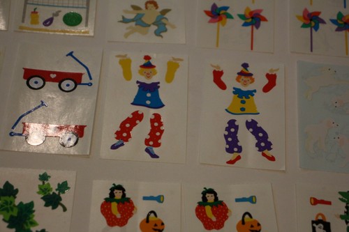 Vintage Mrs. Grossman's Stickers 80s/90s 20 PCs halloween, clowns, candy, wagon - Picture 4 of 11