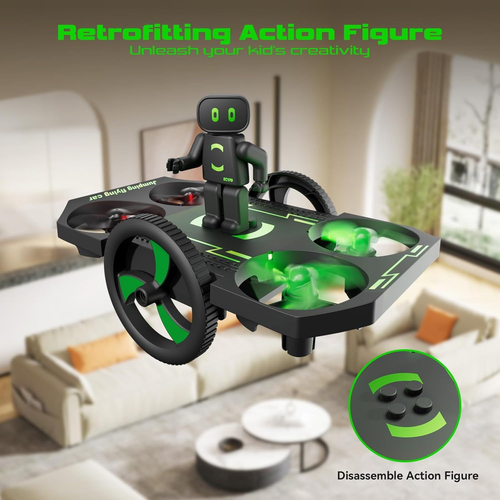 Drones for Kids 8-12 Mini Small Nano Indoor RC Quadcopter Toy Age BLACK - Picture 6 of 6