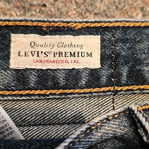 Levi's 501 Big E Jeans 26x30 Premium Button Fly Blue Denim 100% Cotton Whiskers - Picture 5 of 22