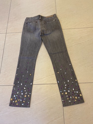 ++ Escada Sport Jeans Hose grau Steinbesatz Gr. 36  *wie NEU* ++ - Bild 7 von 9