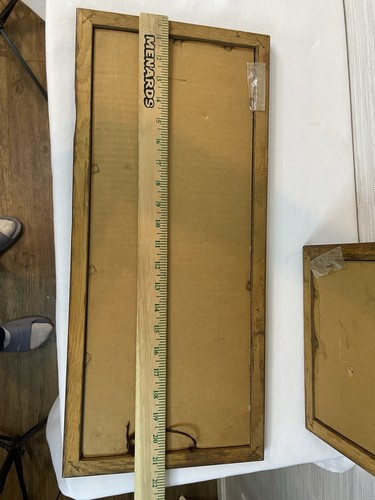 Juego de 2 espejos retrovisores vintage con marco de madera ánade real esmerilados colas de gato cabaña lago - Imagen 11 de 11