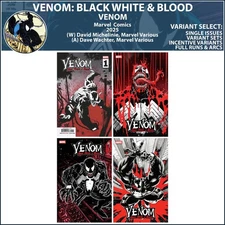 Venom: Black White & Blood (2025) #1 2 3 4 Marvel Comics COVER SELECT