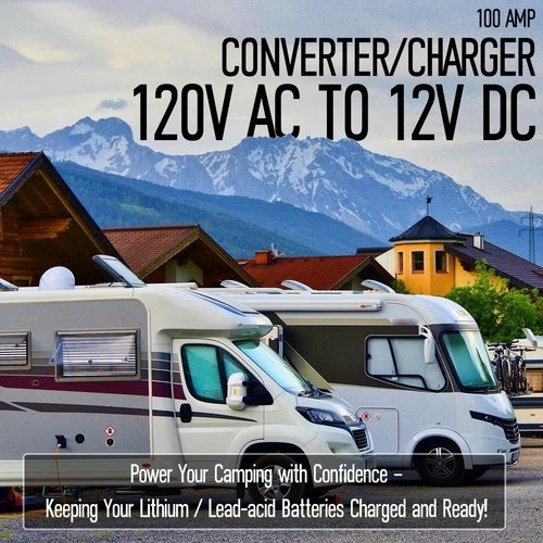 NEU PM4-100LK RV Stromwandler 100 Amp AC zu DC Landladegerät 110VAC zu 12VDC - Bild 8 von 16