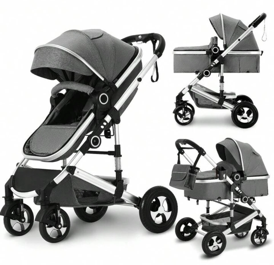 Combo Cochecito de Bebé Sistema de Viaje para Bebé, Cochecito Reversible Estándar 3 en 1 Envío a EE. UU. Foto 2 de 4