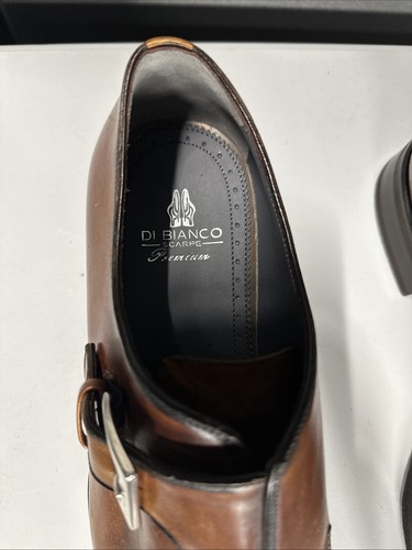 Di Bianco Single Monk Strap Shoes 12 US 45 EU Men's - Picture 2 of 9