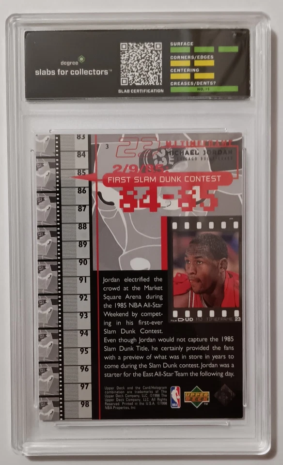 1998-99 Upper Deck Michael Jordan Living Legend - Michael Jordan #3 - Image 2 of 2